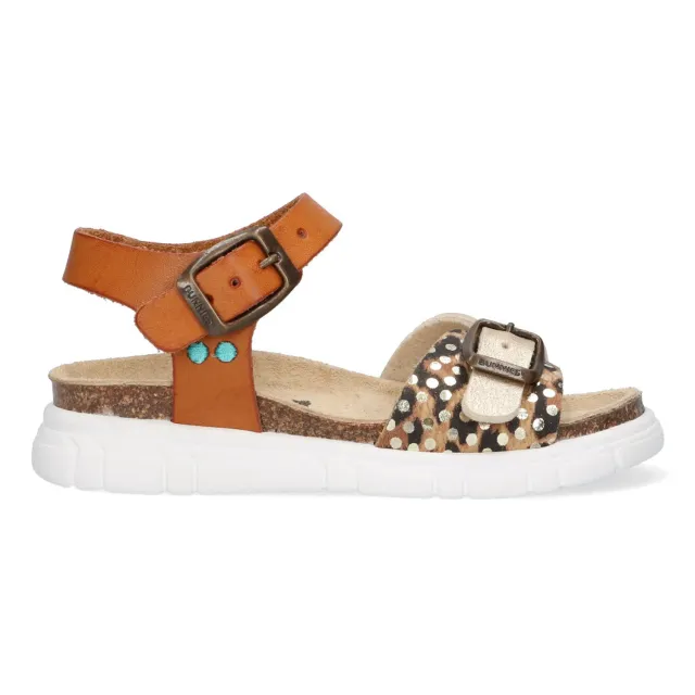 bunniesjr Bo Beach Sandale braun Gold Panter
